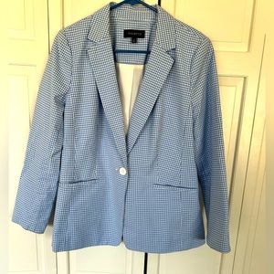 Talbots Checkered Blazer